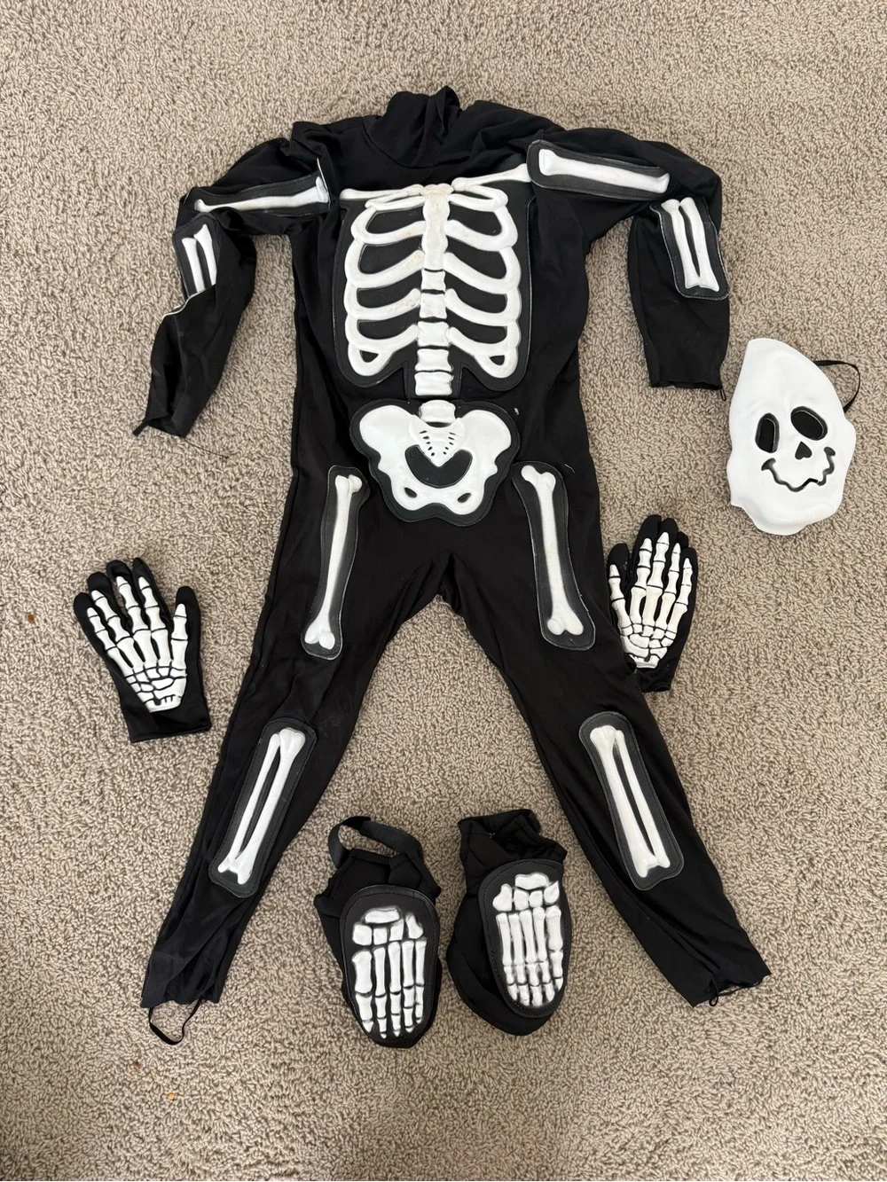 Spirit Halloween Skeleton Costume – Toddler Size 5T–6T